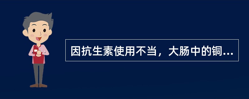 因抗生素使用不当，大肠中的铜绿假单胞菌转移到泌尿道定居，这种现象称