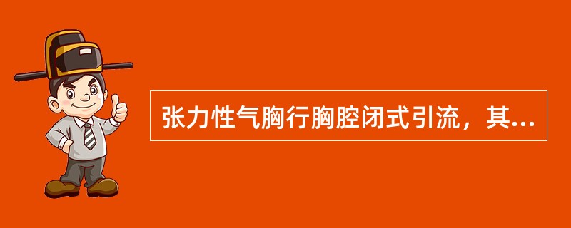 张力性气胸行胸腔闭式引流，其穿刺部位是