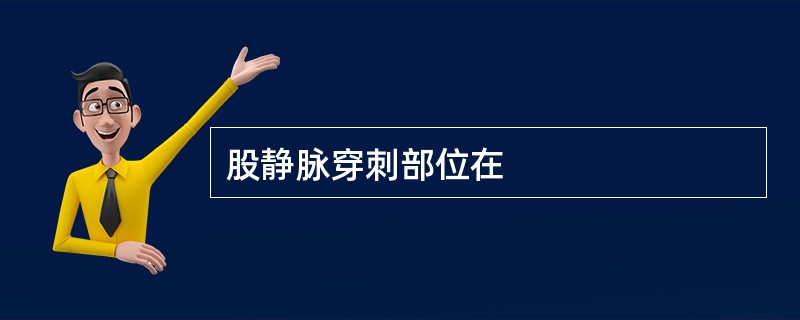 股静脉穿刺部位在
