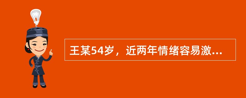 王某54岁，近两年情绪容易激动，紧张.焦虑。月经不规律，经期缩短，近几日尿频，排尿时尿道口疼痛，体检时护士告知预防泌尿生殖道感染可