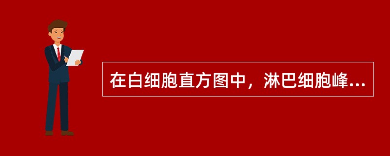 在白细胞直方图中，淋巴细胞峰右移与单个核细胞峰左侧相连并抬高，可能是