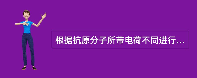 根据抗原分子所带电荷不同进行纯化分离的方法为