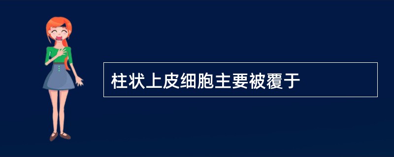 柱状上皮细胞主要被覆于