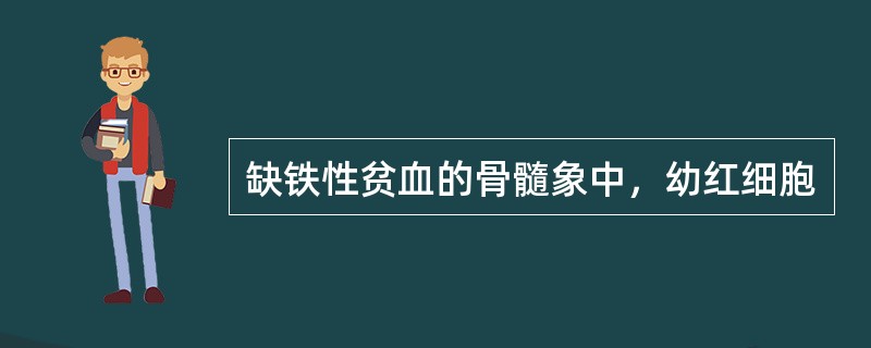 缺铁性贫血的骨髓象中，幼红细胞