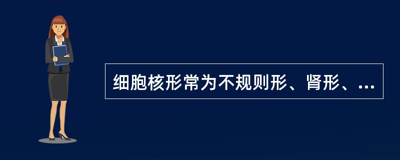 细胞核形常为不规则形、肾形、马蹄形或扭曲折叠的是