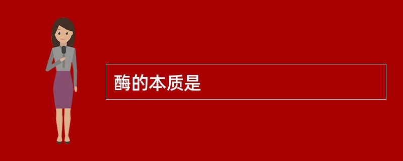 酶的本质是