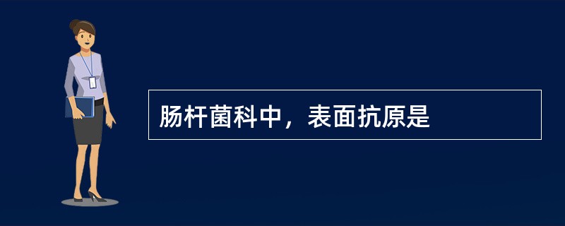 肠杆菌科中，表面抗原是