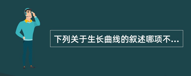 下列关于生长曲线的叙述哪项不正确