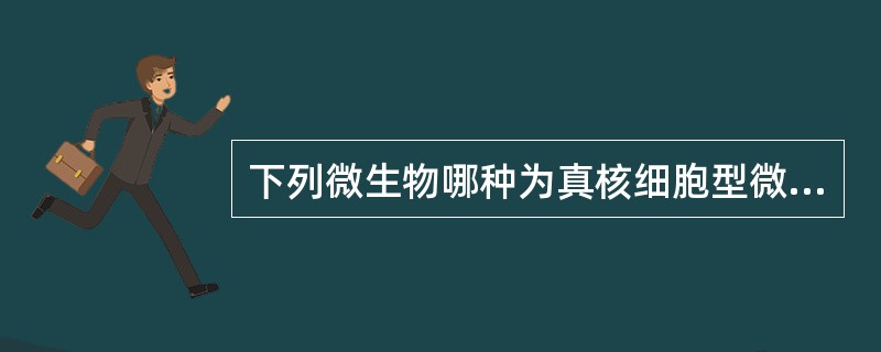 下列微生物哪种为真核细胞型微生物