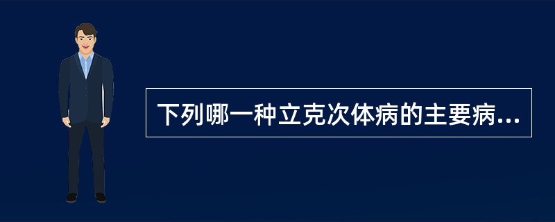 下列哪一种立克次体病的主要病理变化没有皮疹