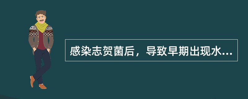 感染志贺菌后，导致早期出现水样腹泻的志贺毒素的活性是