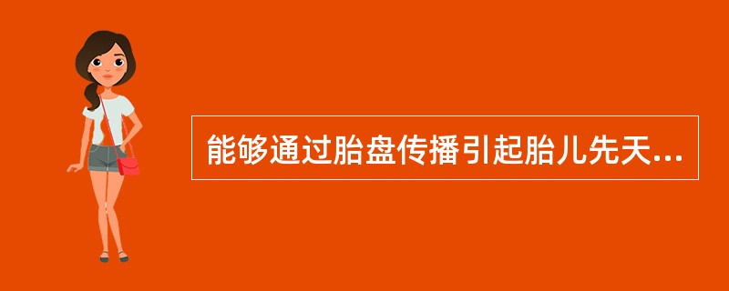 能够通过胎盘传播引起胎儿先天性疾病的螺旋体是（　　）。