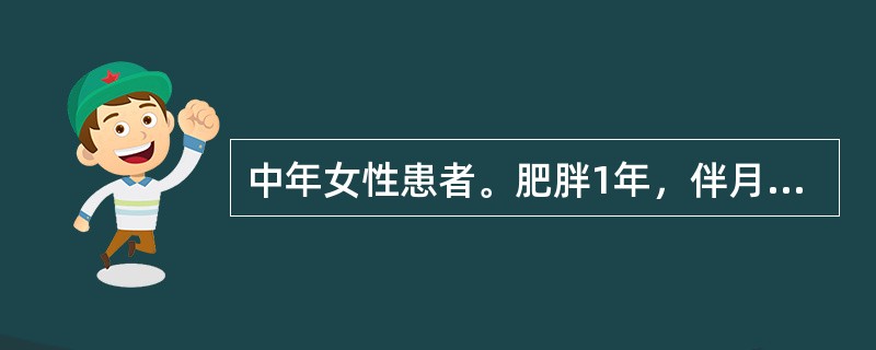 中年女性患者。肥胖1年，伴月经减少，面部、背部痤疮。体格检查：BP160/110mmHg，腹下侧、臀部、大腿见紫纹。实验室检查：皮质醇昼夜分泌节律消失，糖耐量减低。诊断最可能为