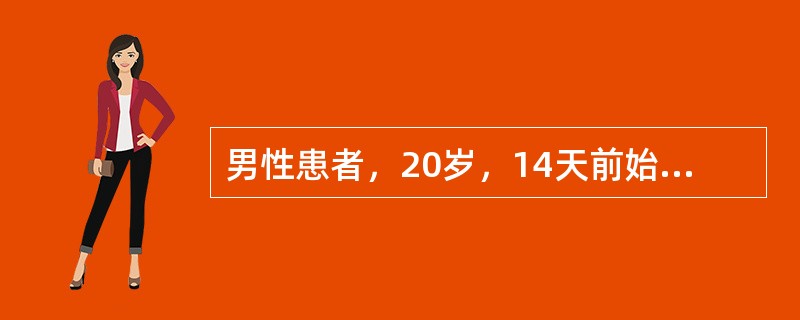 男性患者，20岁，14天前始出现发热，体温38～39℃，无寒战，伴右侧胸痛，轻度胸闷，查体右侧第4前肋以下叩诊呈浊音，B超提示右侧胸腔积液，最有可能的诊断是