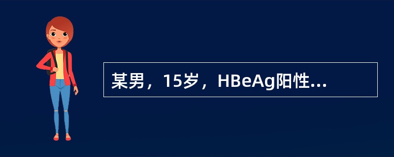 某男，15岁，HBeAg阳性，ALT15IU/L，无自觉症状，其母亲为慢性乙型病毒性肝炎患者。患者体检及B超均无异常发现。该患者的HBV感染状态属于（　　）。