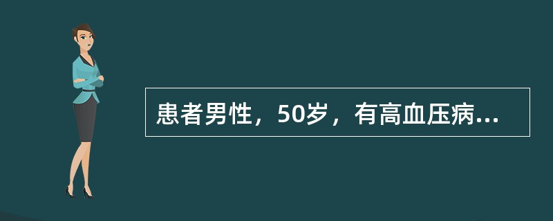 患者男性，50岁，有高血压病史5年，因近期未按时服药，2小时前出现明显头痛、烦躁、心悸多汗，面色苍白，视力模糊，测血压230／130mmHg。可能诊断为