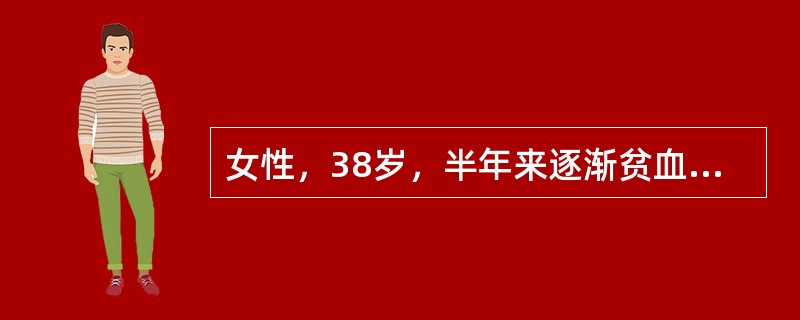 女性，38岁，半年来逐渐贫血，伴牙龈出血，乏力、腰腹疼痛，巩膜轻度黄染，脾肋下2cm，不肿大，检验：HGB53g/L，WBC3.0×109/L，PLT48×109/L，尿常规：隐血（＋）、蛋白（＋）。