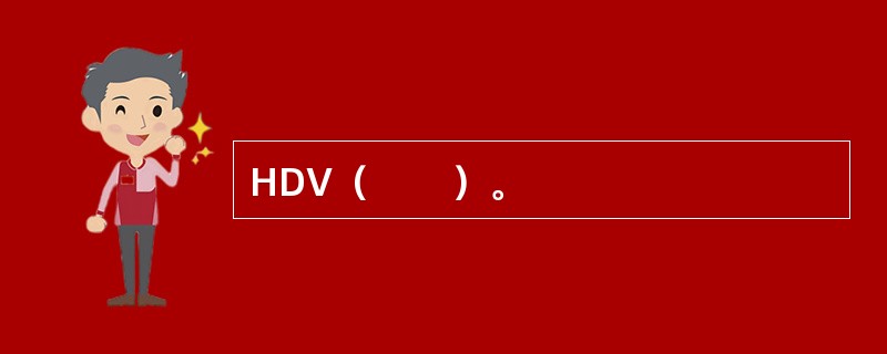 HDV（　　）。