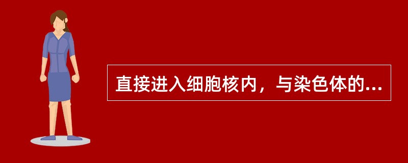 直接进入细胞核内，与染色体的特异部位结合后才发挥作用的激素有
