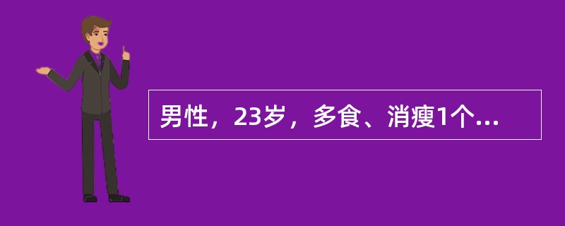 男性，23岁，多食、消瘦1个月，1周前受凉后咳嗽，1天来恶心、呕吐。体检：T37.5℃，BP80/60mmHg，P128次/分呼吸急促，眼球凹陷。来诊时生化异常最可能表现（　　）。