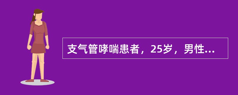 支气管哮喘患者，25岁，男性，突感剧烈胸痛，呼吸困难，紫绀，首选应考虑（　　）。