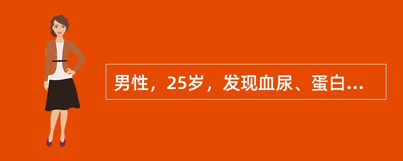 男性，25岁，发现血尿、蛋白尿2年，无水肿，尿蛋白定量l.0～7g/D，血压为l50/90mmHg，血肌酐l00μmol/L。目前首选的药物是（　　）。