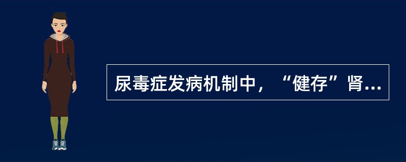 尿毒症发病机制中，“健存”肾单位学说的内容是（　　）。