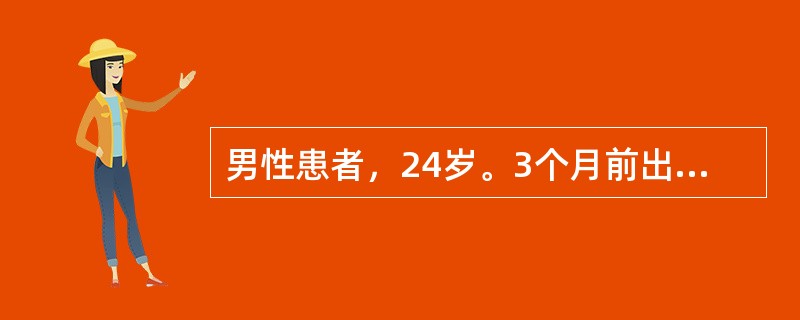 男性患者，24岁。3个月前出现间断右下腹痛，伴腹泻及发热。查体：腹部平软，右下腹可触及一包块，伴压痛，无反跳痛及肌紧张。下列诊断可能性最小的是