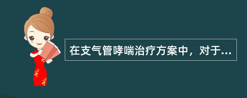 在支气管哮喘治疗方案中，对于轻度患者糖皮质激素的用法正确的是