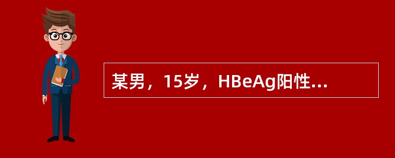 某男，15岁，HBeAg阳性，ALT15IU/L，无自觉症状，其母亲为慢性乙型病毒性肝炎患者。患者体检及B超均无异常发现。该患者的HBV感染状态属于（　　）。