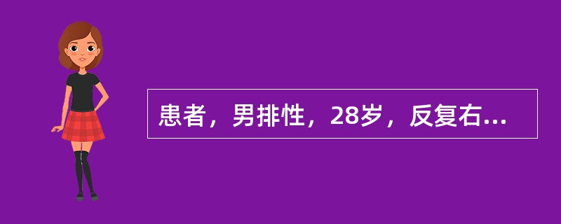 患者，男排性，28岁，反复右侧眼眶后部疼痛3年，加重2周。患者近2周来每天固定于下午3点左右开始出现头痛，持续2小时即缓解。头痛剧烈，伴有右侧结膜充血，流泪和流涕。3年前有类似发作，未经诊治自行缓解。