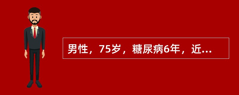 男性，75岁，糖尿病6年，近1年来经常出现皮肤烧灼感及蚁走感，目前口服阿卡波糖治疗。<br />皮肤症状考虑（　　）。