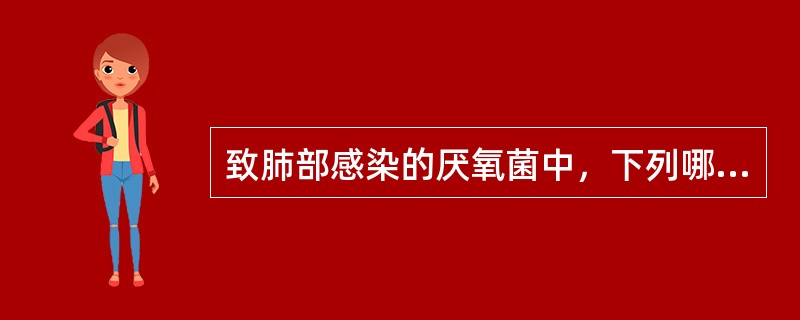 致肺部感染的厌氧菌中，下列哪项对青霉素不敏感？（　　）