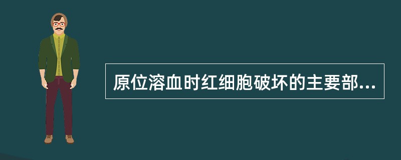 原位溶血时红细胞破坏的主要部位在（　　）。