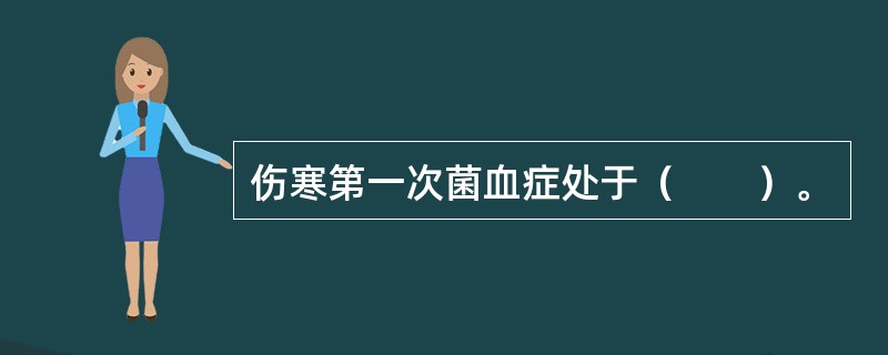 伤寒第一次菌血症处于（　　）。