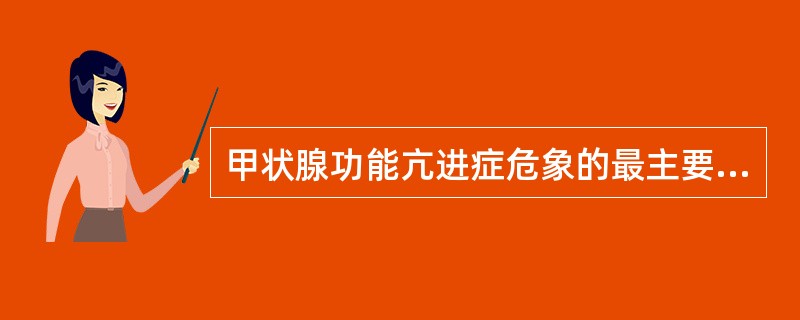 甲状腺功能亢进症危象的最主要临床表现是（　　）。