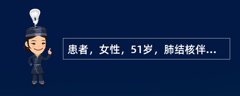 患者，女性，51岁，肺结核伴咯血，最危险的并发症是（　　）。