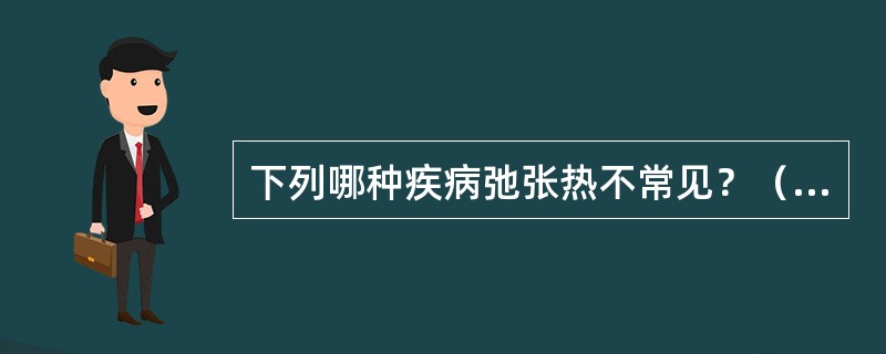 下列哪种疾病弛张热不常见？（　　）