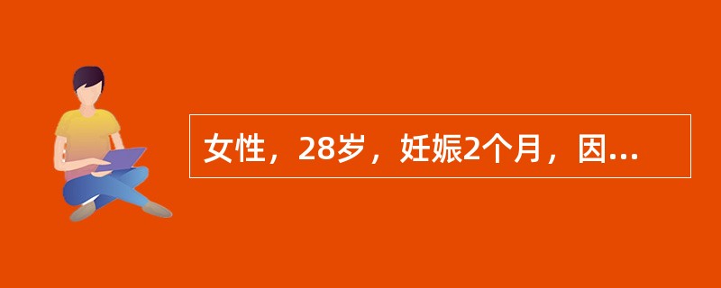 女性，28岁，妊娠2个月，因头痛、头晕2周来院检查。既往有反复上感、咽炎及扁桃体炎史，8年前曾出现“血尿”。父母均有高血压病。入院查体：轻度贫血貌。BP 170／98mmHg，P 90/分，双肺（—）