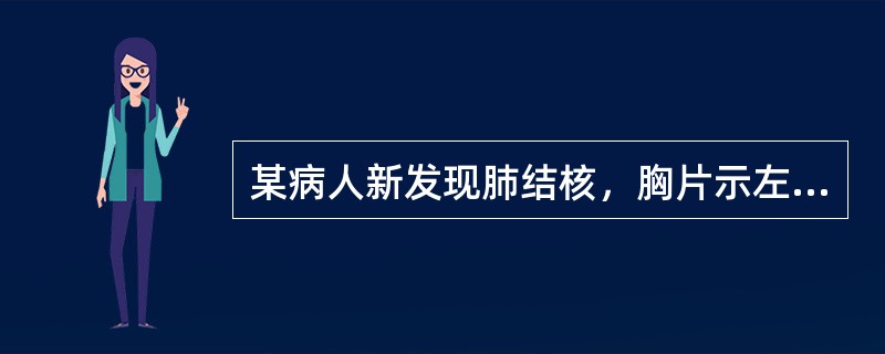 某病人新发现肺结核，胸片示左上肺云雾状淡薄阴影，有空洞形成，痰涂片查到结核菌，拟采用短程化疗，下列哪种方案最为理想？（　　）