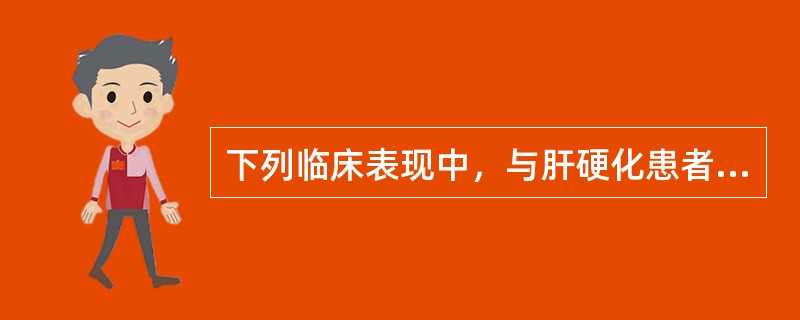 下列临床表现中，与肝硬化患者体内雌激素增加无关的是