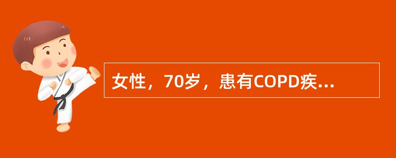 女性，70岁，患有COPD疾病10年，近来症状加重伴呼吸困难。血气分析示：pH7.26、PaO252mmHg、PaCO278mmHg、HCO-335mmol/L，该患者的酸碱失衡类型是