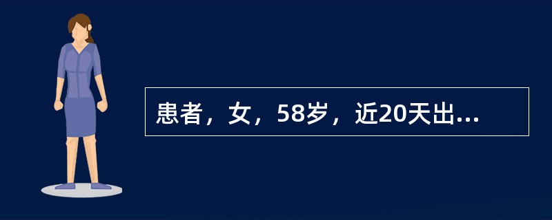 患者，女，58岁，近20天出现经常饥饿、多食，口渴、多尿、夜尿增多，体重下降。查体无特殊阳性发现。化验：空腹血糖8mmol/L，餐后2小时血糖12mmol/L，尿糖（＋）。诊断考虑（　　）。