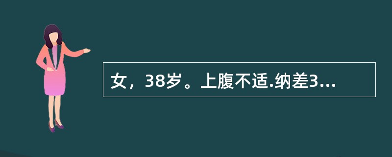 女，38岁。上腹不适.纳差3年，体重减轻.乏力半年。查体：贫血貌，上腹部轻压痛，Hb88g/l,MCV115fl。胃镜检查示胃体皱襞稀疏，粘膜血管透见。该患者应首先考虑的诊断是