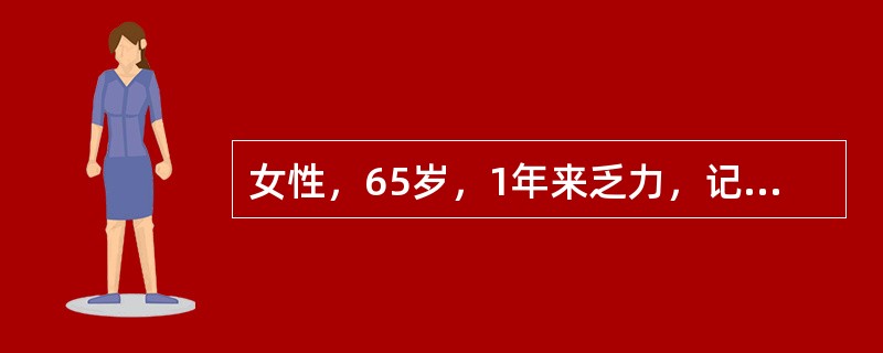 女性，65岁，1年来乏力，记忆力减退，面色苍白；因急性阑尾炎手术治疗，术后嗜睡，体温34℃，血压60/50mmHg，呼吸14/mm，心率50/min，腱反射减弱术后出现上述症状最可能的原因（　　）。