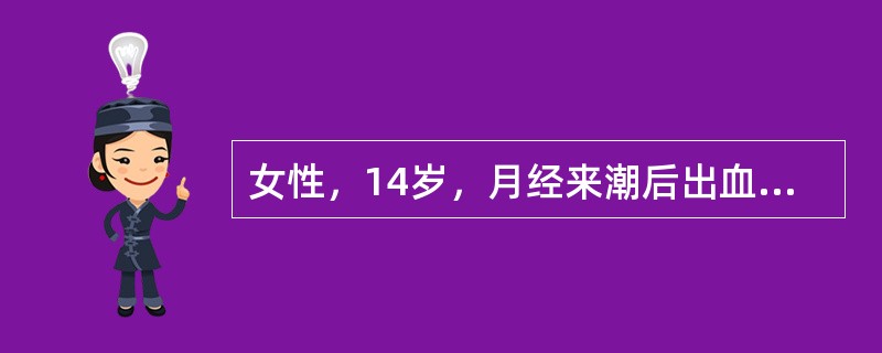女性，14岁，月经来潮后出血不止伴皮肤瘀点、瘀斑。发病前2周有感冒史，脾轻度肿大，PLT20×109/L，PAIgG和PAC3升高，PT正常，骨髓象示增生活跃，巨核细胞增多，颗粒型为主。诊断为（　　）