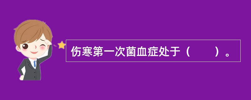 伤寒第一次菌血症处于（　　）。