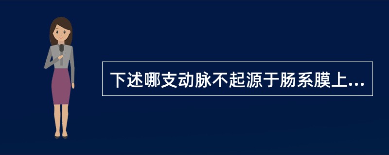 下述哪支动脉不起源于肠系膜上动脉？（　　）