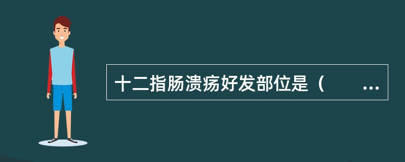 十二指肠溃疡好发部位是（　　）。