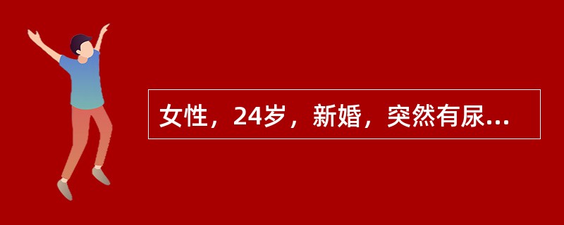 女性，24岁，新婚，突然有尿频、尿急、尿痛即来院就诊。尿蛋白微量、尿沉渣镜检白细胞多数，最可能的诊断是（　　）。